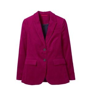 Boden Smyth Cord Blazer Vibrant Plum Cranberry 8R